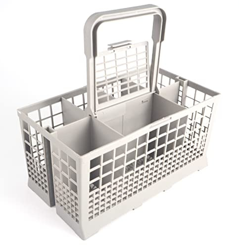 SF SANFOR Cesta universal de cubiertos para lavavajillas | 24 x 13,50 x 12,50 cm | Siete compartimentos | Gris | Talla única