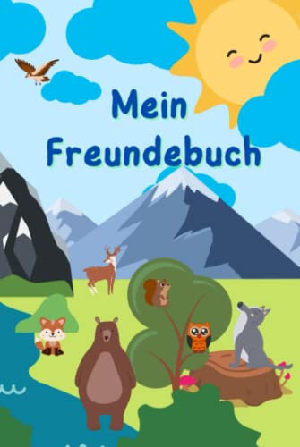 149 Seiten, Freundschaftsalbum , Freundebuch und Poesiealbum für Freunde, Mädchen, Jungen, zum Ausfüllen vorgefertigter Eintragungen UND zusätzlich ... – tolles Format – ca. > DIN A5 - Tiere