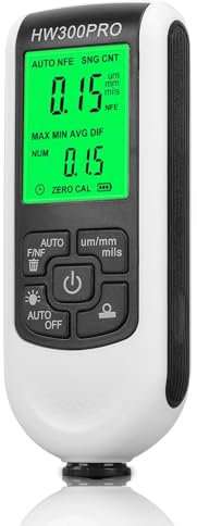 Bewinner Digitales Schichtdickenmessgerät, Ultrahochpräzise Sonde, Lackmil Dickenmessgerät für die Messung der Lackdicke in der Automobilindustrie