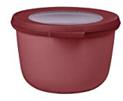 Mepal – Multi Bowl Cirqula Round – Food Storage Container with Lid - Suitable as Airtight Storage Box for The Fridge & Freezer, Microwave Container & Servable Dish – 500 ml – Vivid Mauve