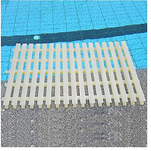 XPLKQXE PP UV-Beständigkeit Kunststoff-Ablaufgitter, Langlebige Abflussabdeckungen, Rinne Überlaufgitter, Drain-Abdeckung, Auslauf Drainage Gitterrost Schwimmbad (Farbe : Weiß, Größe : 30x100cm)