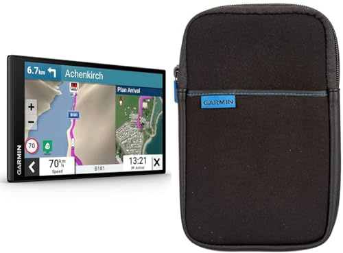 Garmin Camper 795, EU MT-D - GPS pour Camping-Cars et caravanes, 010-02747-10, Noir & 010-11917-00 Housse pour Appareil GPS 7 Noir