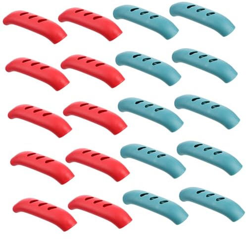 Garneck 10paia Manici in Silicone Antiscottatura Copri Maniglia Padella Isolante per Pentole in Ghisa e Antiscivolo e Resistente al Calore per Cucina Protezione Mani Facile da Pulire