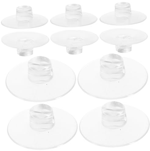 Alipis 12pcs Suction Cable Clips Wire Organizer Cord Holders for Kitchen Bathroom Walls 4.3cm Flat Top Open-Style Suction Fixing Clips for Light Strings and Cables