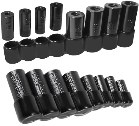 Tap Socket Set – 70500, 8-Piece Tap Sockets for 1/4 & 3/8 Drive, Fits MCTI Standard Taps up to 1/2, 1/8 NPT, and Metric Taps to 12mm