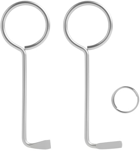 Lot von 2 hochwertigen Lockpicking-Werkzeugen, mit 2 vielseitigen Entsperr-Haken für Türen mit Schließzylinder und Sicherheitsschlössern, werkzeug zum knacken von schlössern, universal türöffne