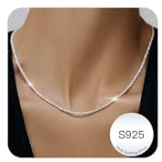 MUCCA Kette Silber 925 Damen 1,9 mm/2,5 mm Silberkette Damen 925 Ohne Anhänger Zierliche und Hypoallergene Silberkette Robuste Nicht Verblassende Schmuck Silber Geschenke für Frauen 16 18 20 Zoll