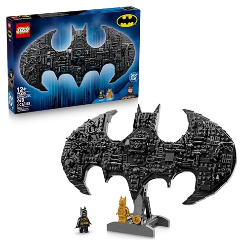 LEGO DC Batman: Batman Logo - Superhelden Spielzeug mit Minifiguren - Kreativer Modellbau für Jungen und Mädchen - DIY Deko für Kinderzimmer - Geschenk für Fans ab 12 Jahren - 76330
