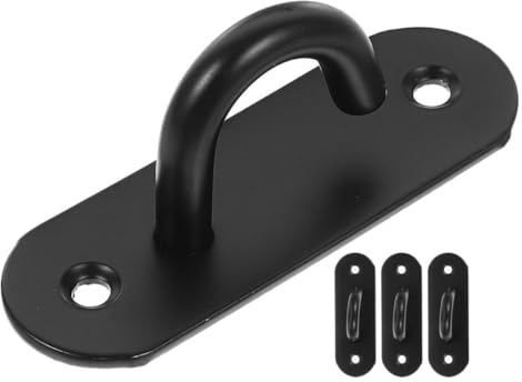 Veemoon 4 Stück Wandhaken aus Edelstahl Stabiler Turnhaken für Fitnessbänder und Hängematten Wandmontage Schwerlastanker für Indoor und Outdoor Fitnessgeräte