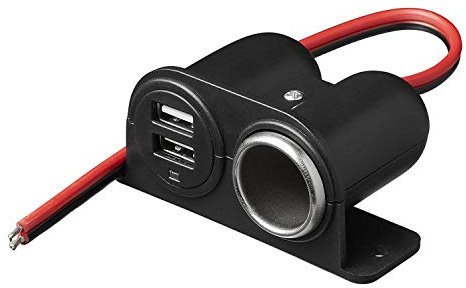 ProPlus Aufbau-Zigarettenanzündersteckdose 2xUSB 12V/24V im Blister