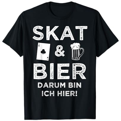 Skat Spielen Kartenspiele Karte Spielkarte Karten Geschenk T-Shirt