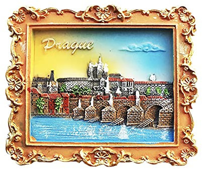Prag tschechischer 3D-Kühlschrankmagnet, Souvenir, Geschenk, handgefertigt, Heim- und Küchendekoration, Prager Kühlschrankmagnet-Kollektion