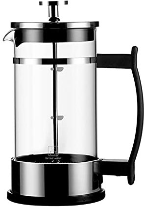 Kaffeebereiter Kaffeekanne French Press,Edelstahl Kaffeepresse,Hitzebeständige Borosilikatglas Espressokocher,Tragbarer Espressokanne Coffee Maker Mit 3 Filtersieben,Ideal Für Camping Reisegeschenke