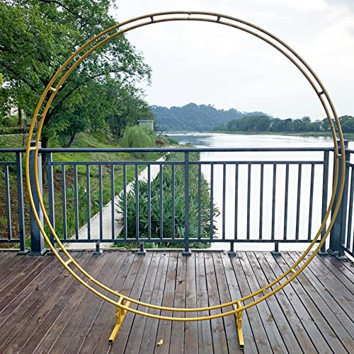 Rosenbogen aus Metall,Runde Ballon Bogen Torbogen Pergola Rankgitter,Kletterpflanzen Rankhilfe Gartenbogen,DIY Gebogene Bögen,Für Arbor Hochzeit Zeremonie Party Dekor Geburtstagsfeier Hochzeitstag