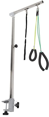 Table de toilettage pour chien à bras réglable en hauteur de 35,5 po - Bras en acier inoxydable robuste et robuste - Bras réglable de toilettage pour animaux de compagnie pour une utilisation en