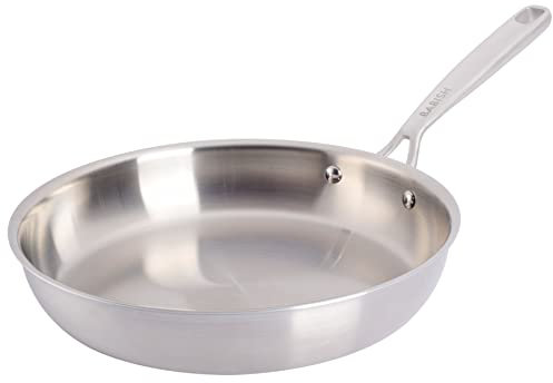 Babish 10 Inch Stainless Steel Triply Professional Grade Fry Pan