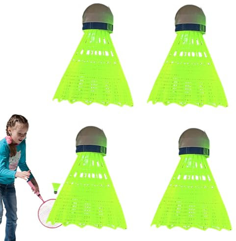 Led Federball | Stabiler Federball mit Lichtern,Rebound-Badminton für die Indoor-Outdoor-Spielschule, Badminton-Zubehör, Glow Badminton