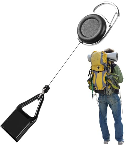 Veeteah Porta accendino allungabile | Porta accendino portatile – Portachiavi con guinzaglio per viaggi, campeggio, escursionismo, custodia accendino per la casa