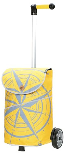 ANDERSEN Einkaufstrolley - Shopper Mix A23 | mit ergonischem 3-Wege-Griff, höhenverstellbar, aus Alu, bis 40 kg - Tasche Limited Edition, Seitenfach, Innenfach, 46 L