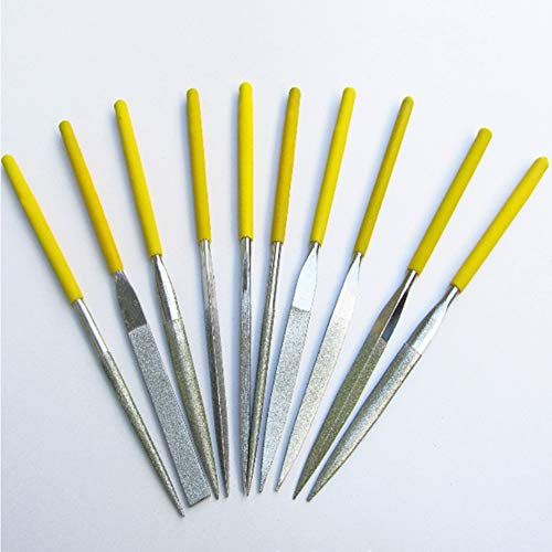 ZPECIAL Handwerkzeug-Sets, Metallfeilen-Set, Diamant-Nadelfeilen-Set mit Halbrunder, dreieckiger und runder Feile, Holzfeilen-Set for Metall, Keramikstein