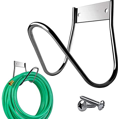 Portatubo Da Giardino, Porta Tubo Giardino Da Parete, Avvolgitubo Acqua In Acciaio, Portatubo Da Parete Per Tubi Per Irrigazione, Supporto Per Tubo Dell'acqua In Metallo, Gancio Per Tubo Da Giardino