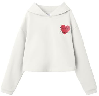 Name IT Girl huvtröja cropped boxy fit, Molndansare, 116