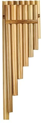 Panflöte aus Bambus Panflöte für die linke Hand für Holzblasinstrumente Volksmusikinstrumente Originalfarbe 13 Pfeifen