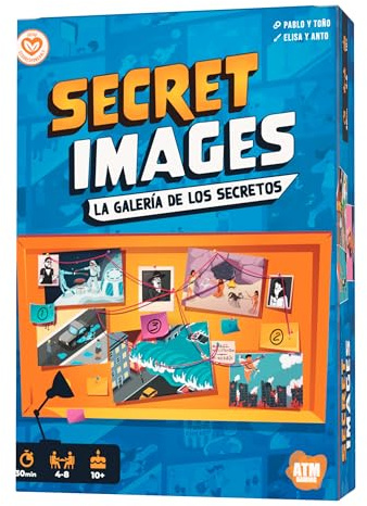 Secret Images - Juegos de Mesa de Deducción y Misterio - Diversión con Amigos y Familia - Imágenes y Secretos - Regalo Original