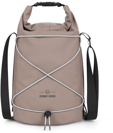 Johnny Urban Dry Bag 7L Beige - Theo - Drybag für Stand Up Paddle, Kanu, Kajak, Angeln, Camping - Wasserdichte Tasche zum Umhängen - Kleine Wetbag - SUP Zubehör
