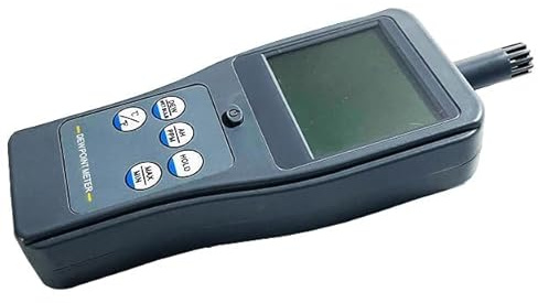 BHYIQI Dew Point Meter with Resolution 0.01 LCD Display °C/°F Unit Switching Measure Ambient Temperature Dew Point Temperature Wet Bulb Temperature Relative Humidity Absolute Humidity PPM