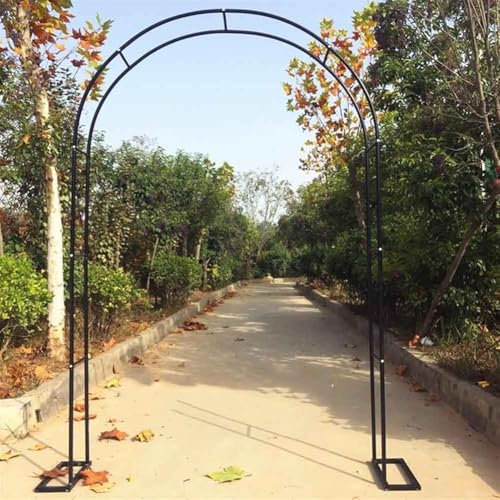WCQSYY Arche De Jardin en Métal 120Cm 140Cm 240Cm 300Cm 350Cm Large Arche De Mariage Arceau À Rosiers Plante Grimpantes, Arche À Rosiers Exterieur Arche De Jardin,Vert,W2.4M*H2.2M