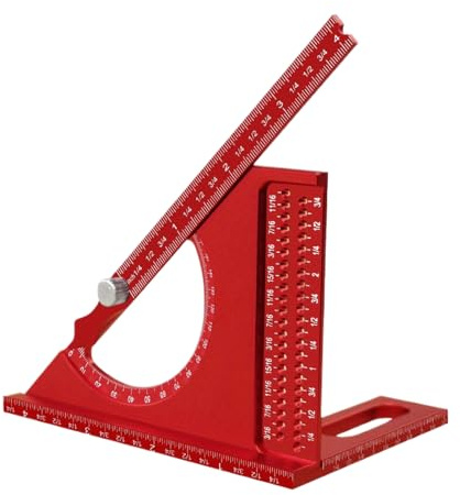 da Carpenter | Aluminium Alloy Measuring and Layout Tool - Non-Slip Protractor for Door Frames Laboratory