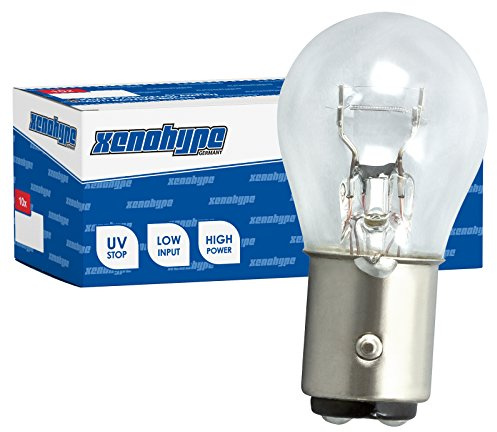 XENOHYPE 10x P21/4W Premium BAZ15d 12 V 21/4 Watt Kugellampe