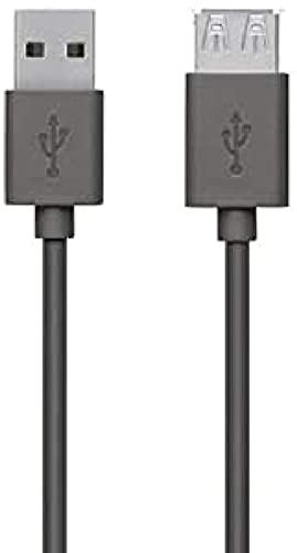 Belkin F3U153bt4.8M - Cable alargador USB 2.0, color negro