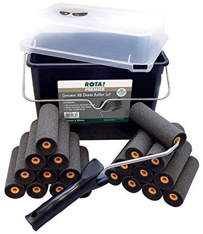 ROTA Premier Superfine Concave 4 Foam Mini Roller Scuttle Set