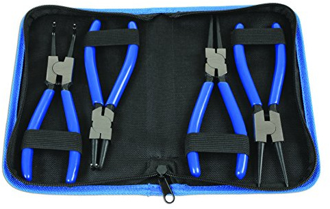 Laser 6685 Circlip Plier Set 180mm 4pc, Silver