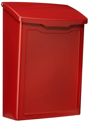 ARCHITECTURAL MAILBOXES 2681R Marina Wall Mount, Red, S