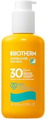 Biotherm Waterlover Sonnenmilch LSF 30, feuchtigkeitsspendende Sonnenschutzmilch für umfassenden Schutz, wasserfeste Sonnenmilch, 200 ml