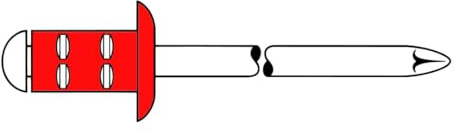 Gesipa PolyGrip Blindniete Alu/Niro 4 x 13 – Flachrundkopf (RAL 7016 Anthrazitgrau, Klemmbereich 3,5 – 9,5 mm, Hohlnietlänge 13 mm) 1446511