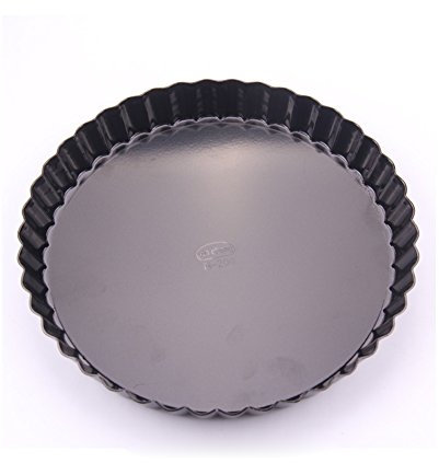 Gebkiiy Antiaderente scanalato per flan/Stampo per Quiche con Fondo Rimovibile 16cm(6 )