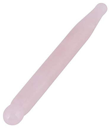1pc Akupressur Stab Massagestab Aus Natürlichen Rosenquarz Kristall Gesichtsmassage Stein Glatt Stick Rosa Für Gesichts- Und Körperbehandlungen