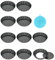 Highkit Lot de 10 Moule a Tarte à Fond Amovible, Revêtement Antiadhésif Moulle Tartelettes Mini 10 cm X10 Rond pour Quiche Gateau, Plat a Tarte en Acier Carbone