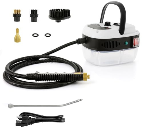 Dyna-Living - Limpiador de vapor eléctrico de alta presión para limpieza portátil de vapor de coche limpiador de vapor de alta temperatura para detalles de automóviles, uso en la campana de cocina