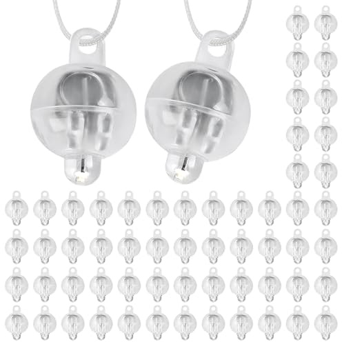 Yizhet LED Ballons Lichter mit Haken, 60 Mini LED, Warmweiß