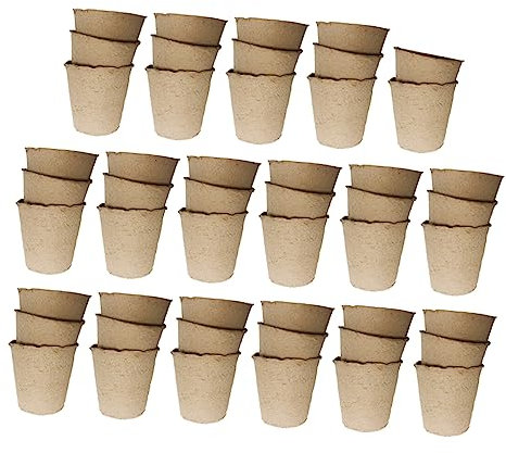 CAXUSD Papier Garten Anzuchtschale Biologisch Abbaubar Blumentopf Pflanzkasten Sukkulenten Topf Gemüse Anzuchttopf