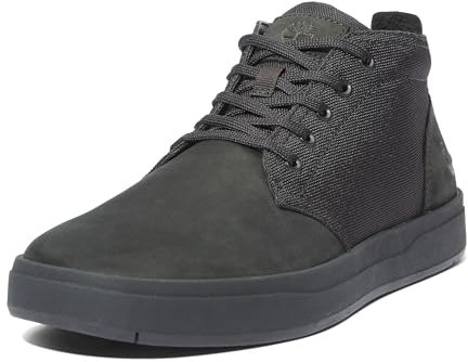 Timberland Men's Davis Square F/L Chukka Sneaker, Black, 12.5 UK