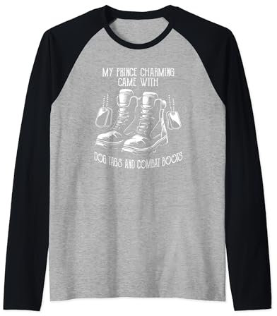 Mein Märchenprinz kam mit Hundemarken und Kampfstiefeln Raglan