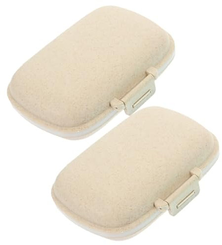 SOLUSTRE 2stücke Dichte Reisetasche Fächer Tragbare Medikamentenbox Lagerung Organizer