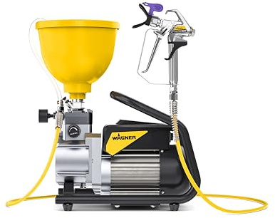 WAGNER Membranpumpe SuperFinish 21 Pro Airless Lack - optimal abgestimmt auf Lackierarbeiten, Max. Fördermenge 2,1 l/min, HD-Schlauch DN3, 7,5 m