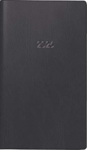Brunnen fickkalender mod. 740 2026 | A6, plast, svart